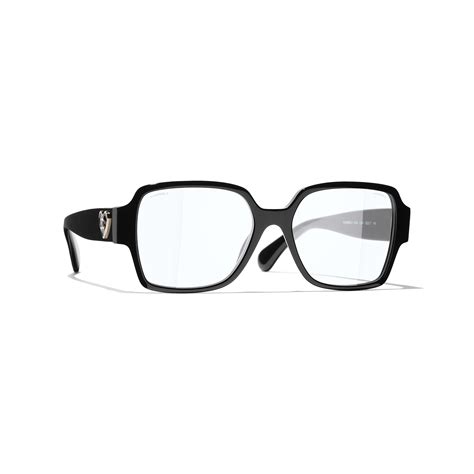 chanel 4821542|Square Blue Light Glasses Acetate & Metal Black .